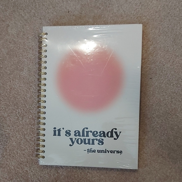 Pink and Cream Inspirational Notebook - Picture 1 of 2
